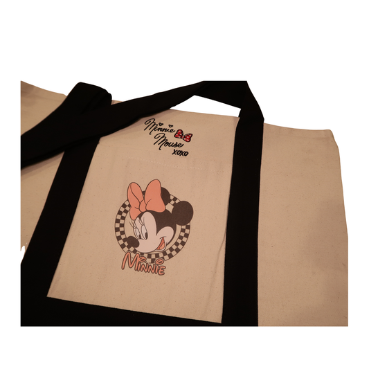 Minnie Signature Embroidered Large Tote Bag