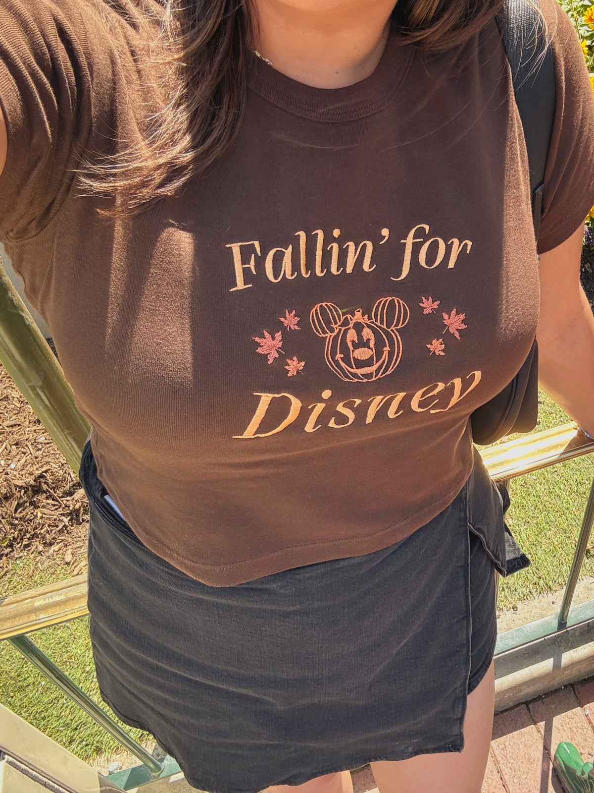 Fallin Embroidered Baby Tee