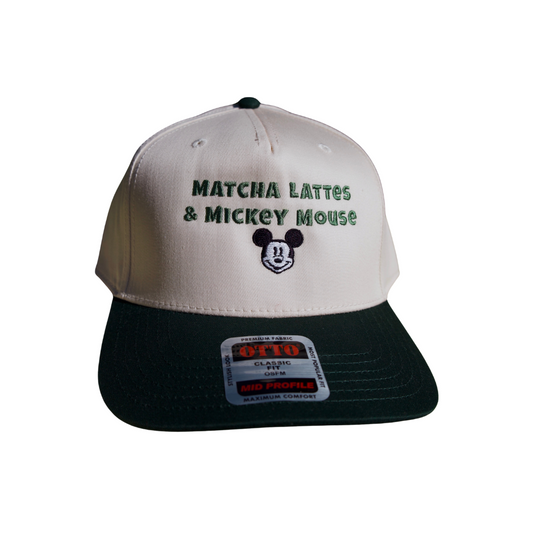 Matcha & Mickey structured hat