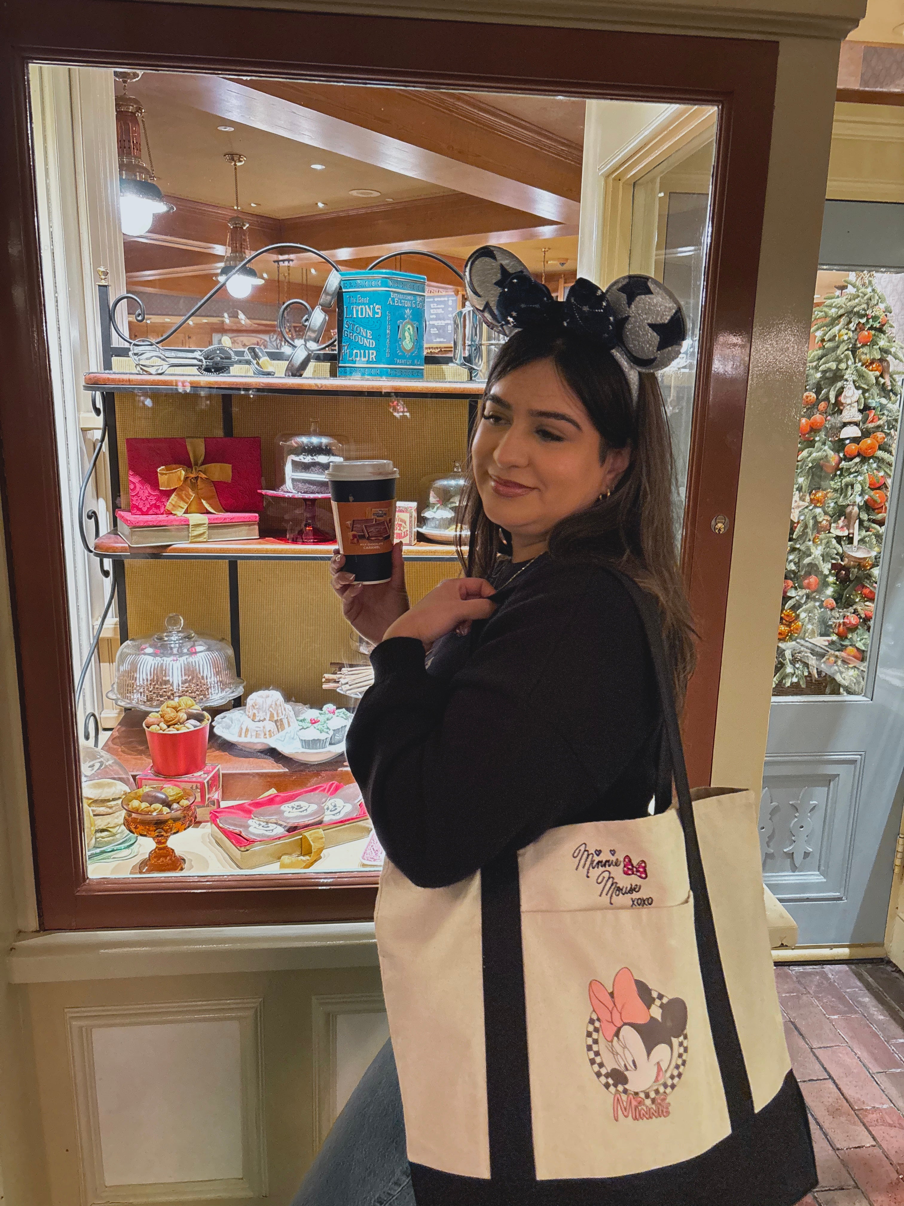 Minnie Signature Embroidered Large Tote Bag