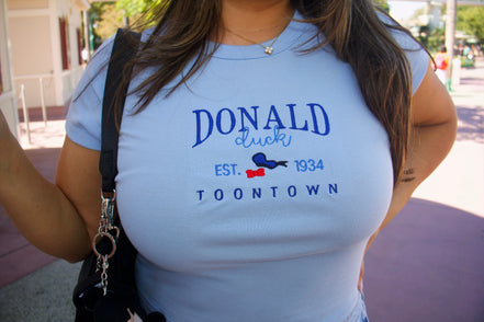 Embroidered Donald Baby Tee