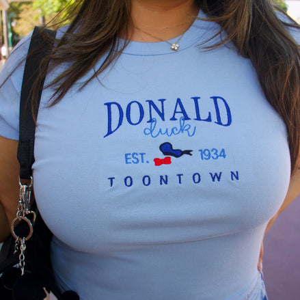 Embroidered Donald Baby Tee