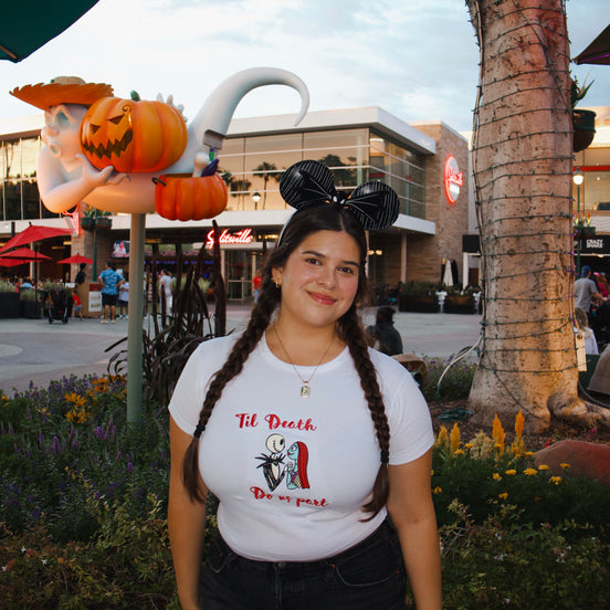 Til Death Do Us Part Embroidered Baby Tee