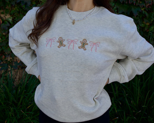 Coquette Bows and Gingerbread Crewneck Sweater