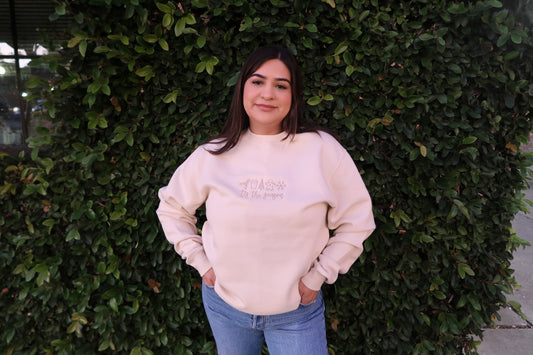 Tis The Season Embroidered Crewneck Sweater