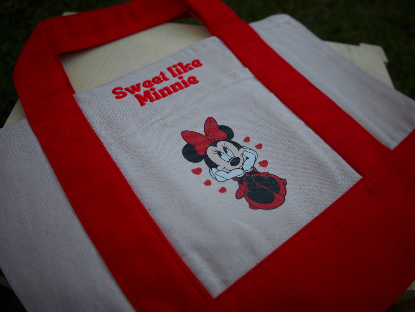 Sweet like Minnie mini tote bag