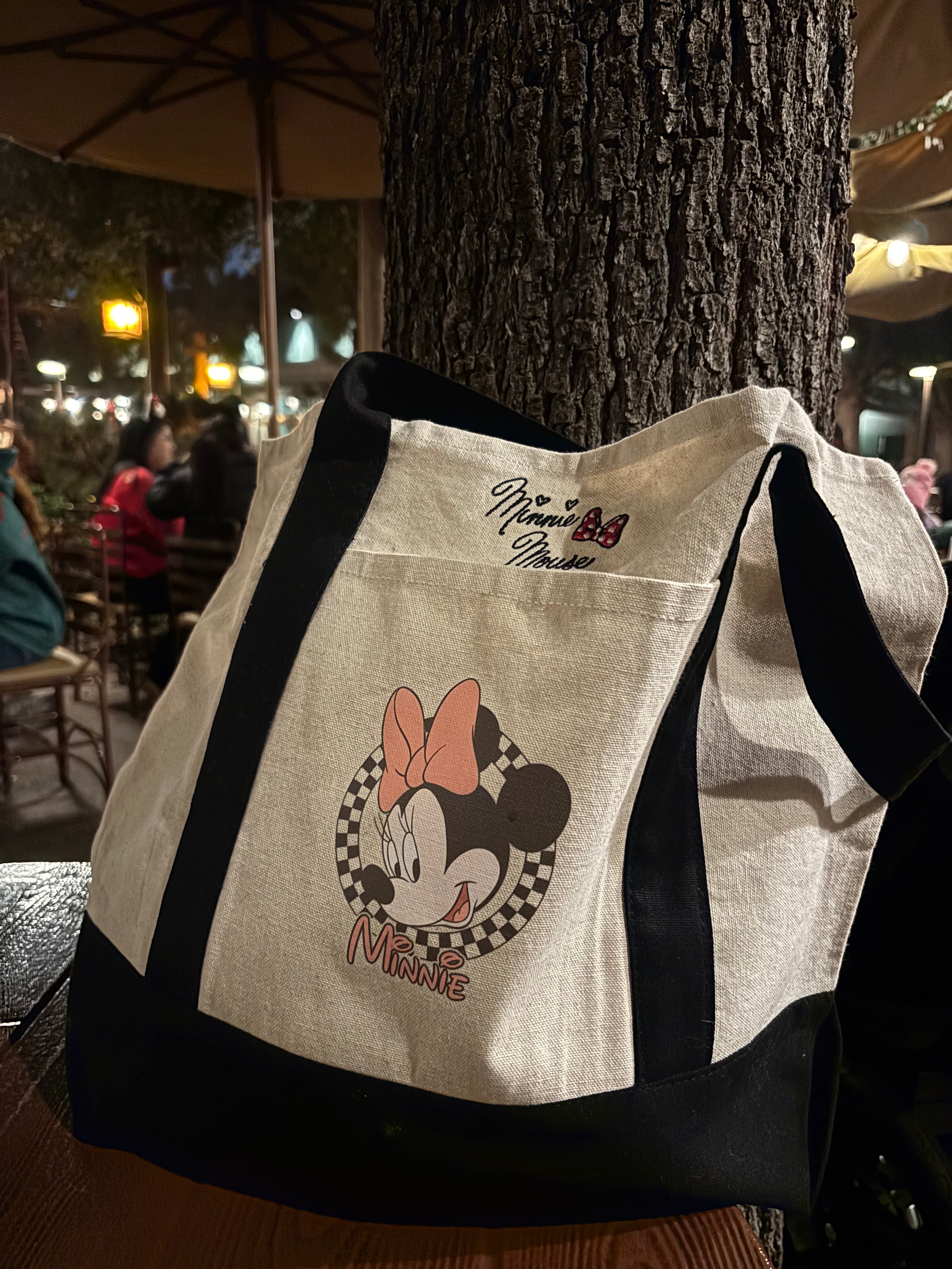 Minnie Signature Embroidered Large Tote Bag