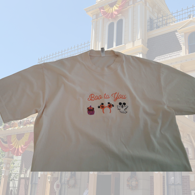 Boo to You Embroidered Unisex Tee