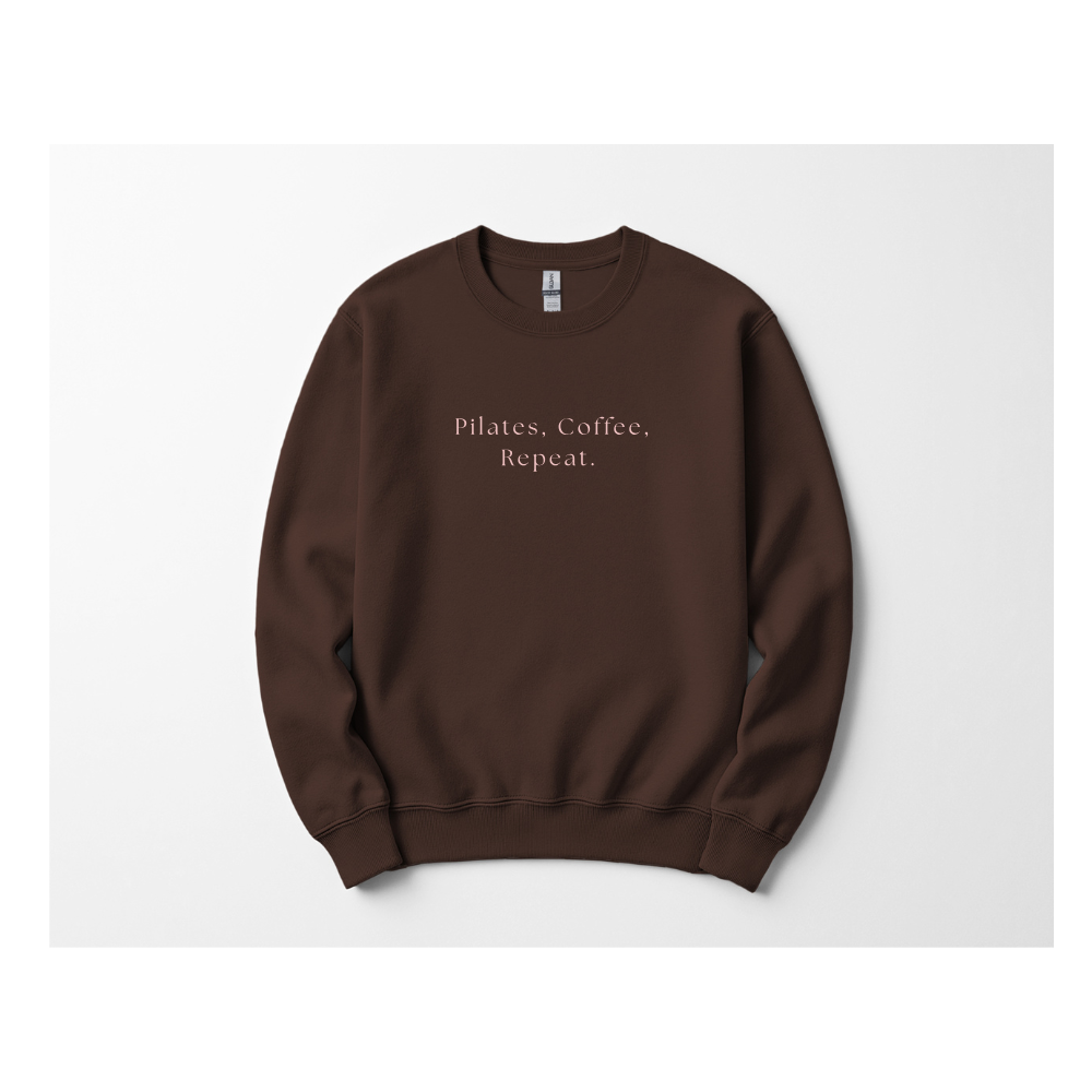 Pilates Coffee Repeat Crewneck
