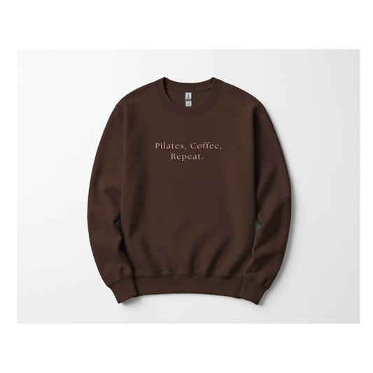 Pilates Coffee Repeat Crewneck